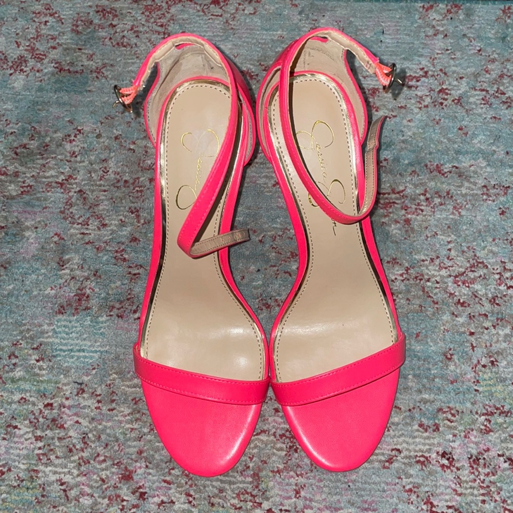 NWB Women’s Jessica Simpson Eveena Heels - Size 9 - flor coral